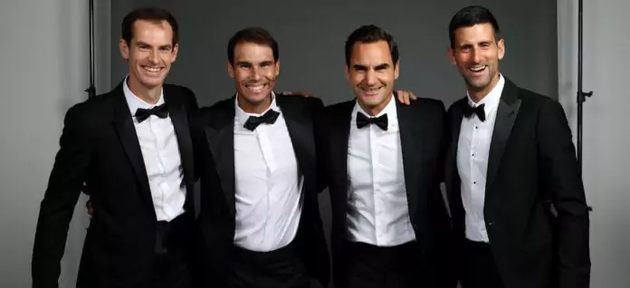 Big 4 Federer Nadal Djokovic Murray Laver Cup costumes 696x318 1
