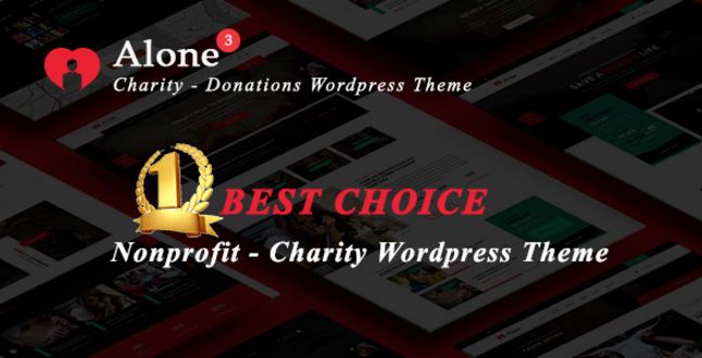 Alone Charity Multipurpose Non profit WordPress Theme