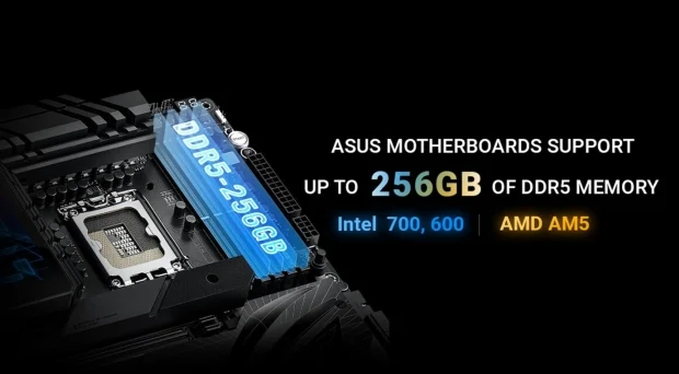 Level Up Your Rig: ASUS Motherboards Now Support Up to 256GB DDR5 Memory