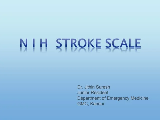 Stroke Severity: How Doctors Use the NIHSS and GCS Scales