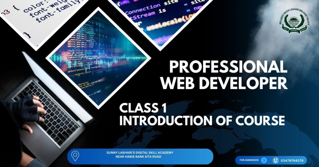 Blue and White Modern Website Development Service Facebook Ad